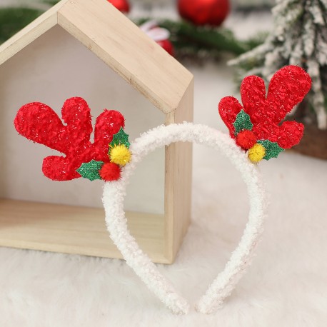 Mistletoe Red Antlers Headbands