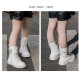 White Leather Classy Boots