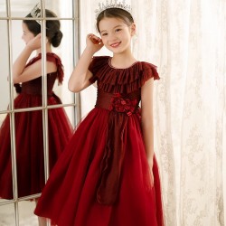 Beautiful Red Ruffle Party Tutu Dress