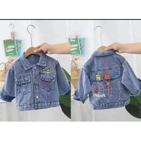 Spiderman Web Denim Jackets