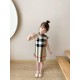Brown Black Plaid Cheongsam Dress