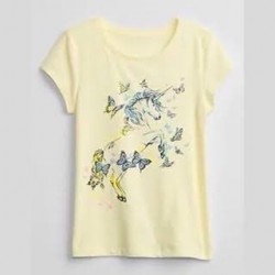 GAP Yellow Butterfly T-Shirt