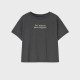 Dark Grey Jet Aime Crop Top