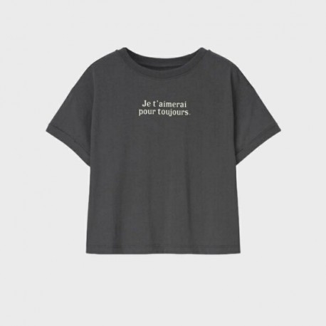 Dark Grey Jet Aime Crop Top