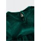 Mango Green Velvet Dress
