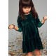 Mango Green Velvet Dress