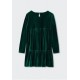 Mango Green Velvet Dress