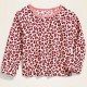 OldNavy Pink Leopard Swim Top