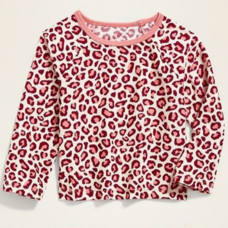 OldNavy Pink Leopard Swim Top