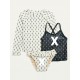 OldNavy Off-White Pattern Swim Top