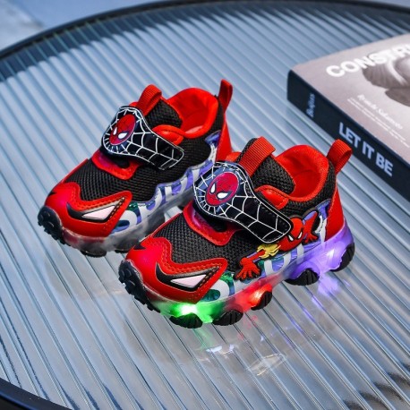 Red Spiderman Eyes LED Lamp Shoes