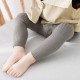 Dark Grey Knitted Basic Leggings