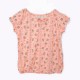 Place Peach Floral Ribbon Top