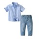 Light Blue Shirt Set Jeans
