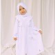 White Ruffle Butterfly Back Gamis