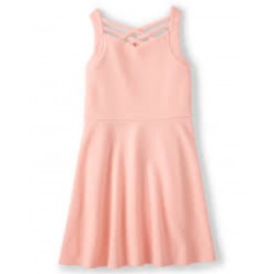 Place Peach Cross App Dress