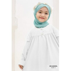 White Crinkle Gamis(no hijab)