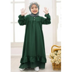 Green Crinkle Gamis(no hijab)