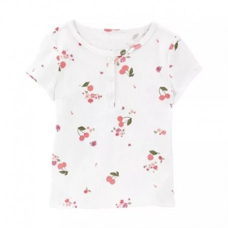 Oshkosh Cherry Rib Top