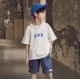 White Blue STFS T-shirt set Cargo Pants
