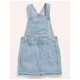Old Navy Light Blue Big Pocket Ripped Skirt Overall