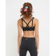 Black Logo Champion Sport Bra