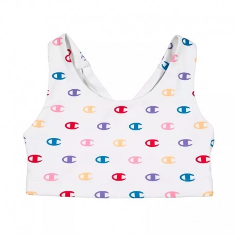 White Logo Champion Sport Bra