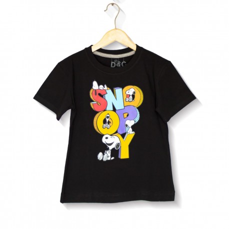 Black Snoopy Tee