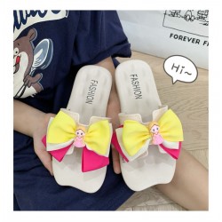 Fuchsia Yellow Aurora Sandals