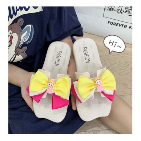 Fuchsia Yellow Aurora Sandals