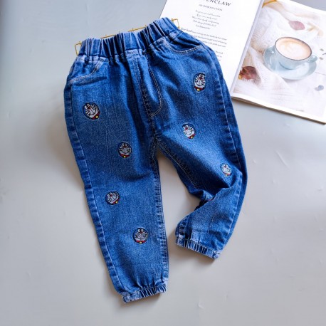 Blue Doraemon Denim Pants