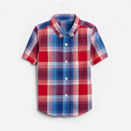 GAP Blue Red Plaid Shirt