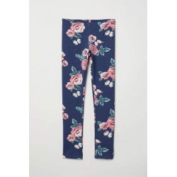 H&M Navy Rose Leggings