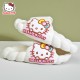 SAnRi0 White Hell0 K1TTY Puffy Sandals