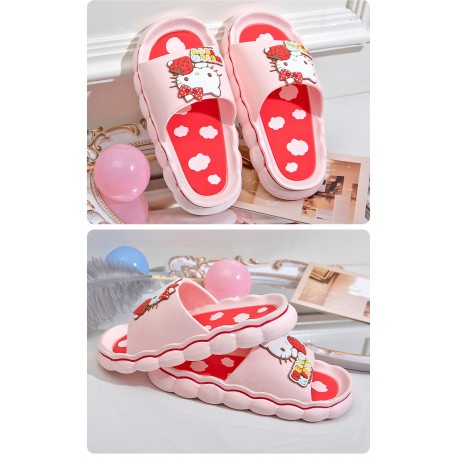 SAnRi0 Pink Hell0 K1TTY Clouds Sandals