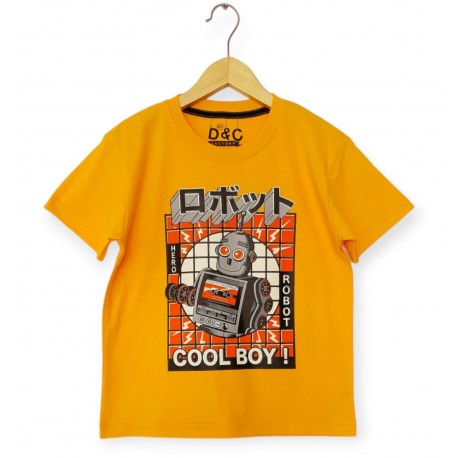 Orange Robot Tee