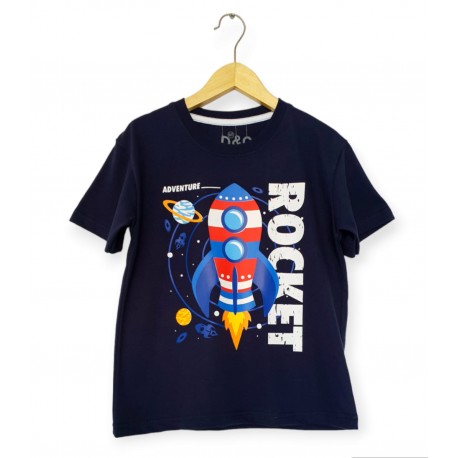 Navy Rocket Tee