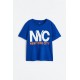 H&M Blue NYC T-shirt