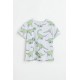 H&M Grey Green Dinosaurs T-shirt