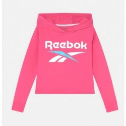 Reeb0k Pink Crop Hoodie Sweaters