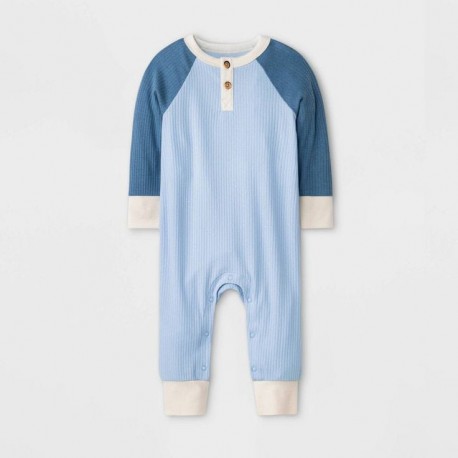 Cat n Jack Light Blue Rompers