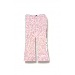 Maria Pompon Pink Floral Corduroy Pants