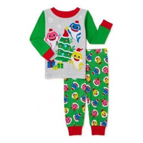 P1nkFong B@by Shark Xmas Pyjamas