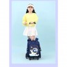 Navy Astronaut 3-Wheels Trolley Backpack
