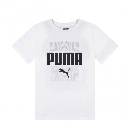 PUM@ White Silver Logo T-Shirt