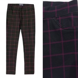 Place Black Pink Plaid Jegging