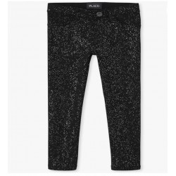Place Black Glittery Jegging