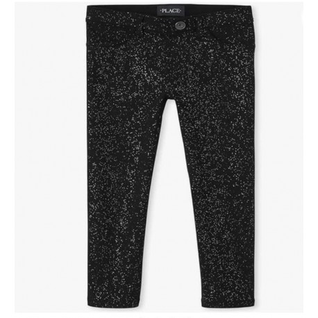 Place Black Glittery Jegging