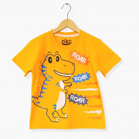 Orange Dinosaurs Tee