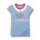 Blue Stripe Collar Top